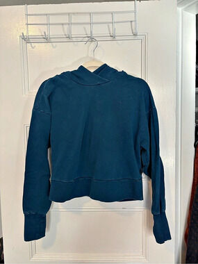 Joy Lab Cowl Neck Sweatshirt in Distressed Blue Size Small